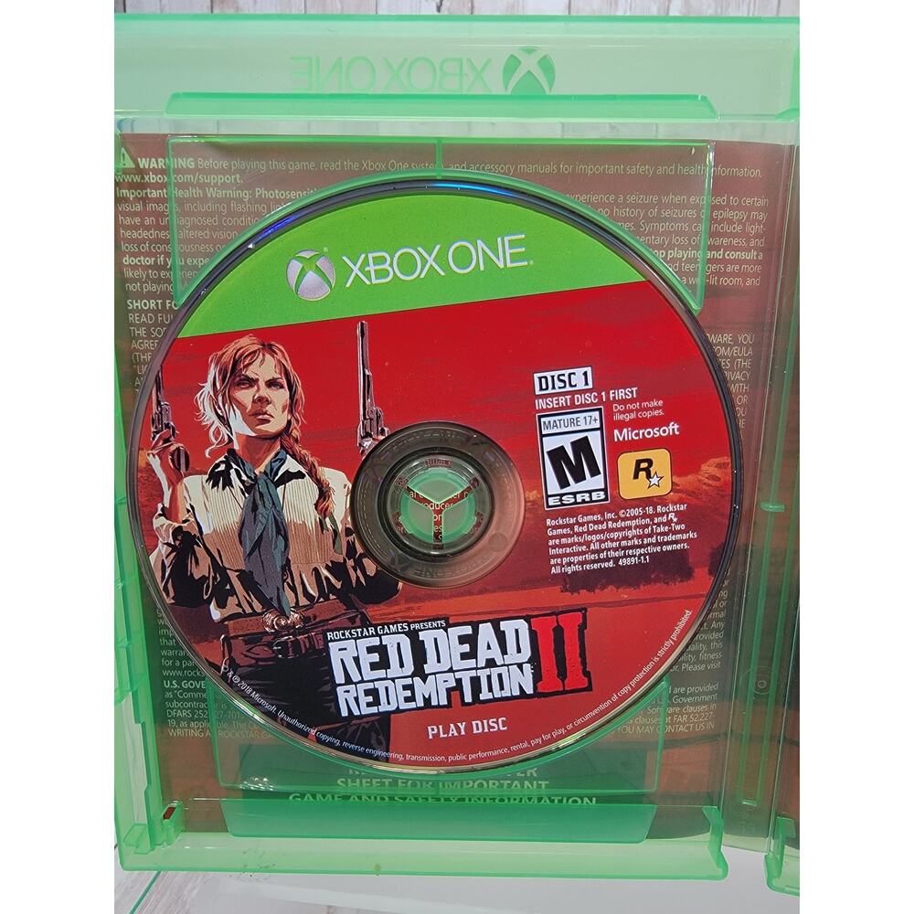 Red Dead Redemption 2 II Xbox One Complete In Box With Map - Picture 5 of 8